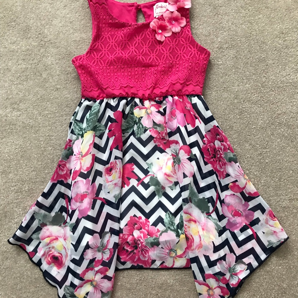 Floral Handkerchief Summer Dress